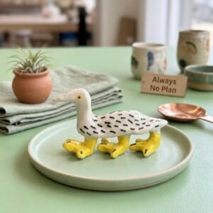 Hand-crafted Three Legged Ceramic Incense Holder